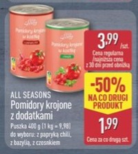 pomidory krojone z dodatkami