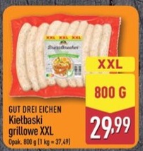 Kiełbaski grillowe XXL
