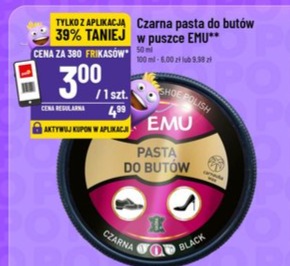 Czarna pasta do butów w puszce