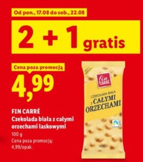 Czekolada biała z całymi orzechami laskowymi