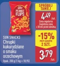 chrupki kukurydziane o smaku orzechowym