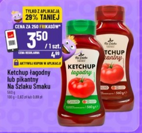 Ketchup łagodny lub pikantny