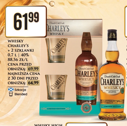 zestaw whisky + 2 szklanki