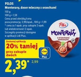 Deser mleczny z orzechami