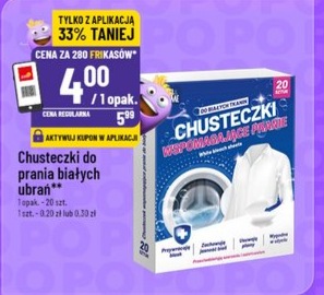 Chusteczki do prania białych ubrań