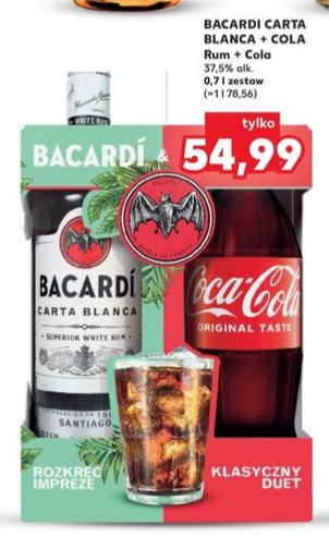 zestaw rum + cola