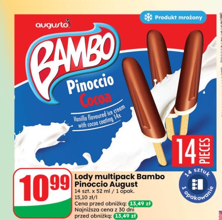 Lody multipack Pinocchio