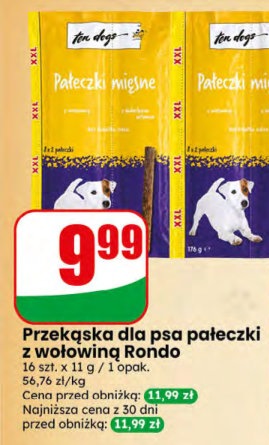 Przekąska dla psa pałeczki z wołowiną