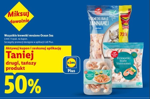 Wszystkie krewetki mrożone różne rodzaje