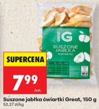 Suszone jabłka ćwiartki