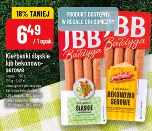 Kiełbaski śląskie lub bekonowo-serowe