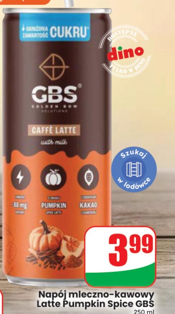 Napój mleczno-kawowy latte