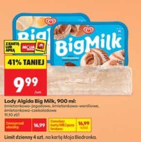 Lody Algida Big Milk