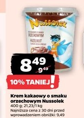Krem kakaowy o smaku orzechowym Nussolek