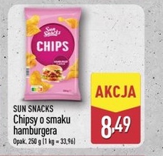 chipsy o smaku hamburgera