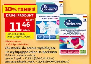 Chusteczki do prania wybielające lub wyłapujące kolor