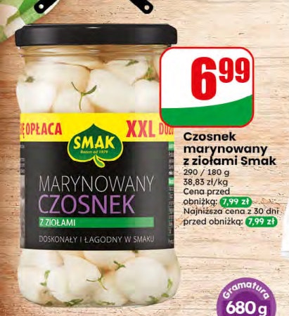 Czosnek marynowany z ziołami
