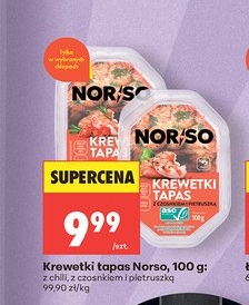 krewetki tapas z chili, czosnkiem i pietruszką