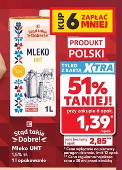 Mleko UHT 1,5%
