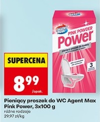 Pieniący proszek do WC Pink Power