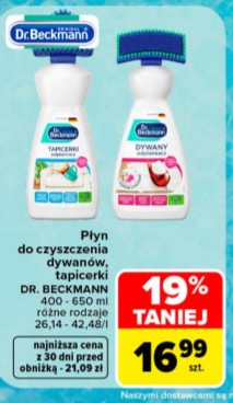 Płyn do czyszczenia dywanów, tapicerki