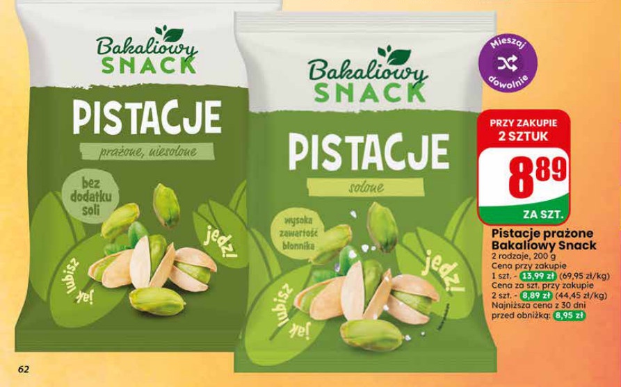 pistacje prażone