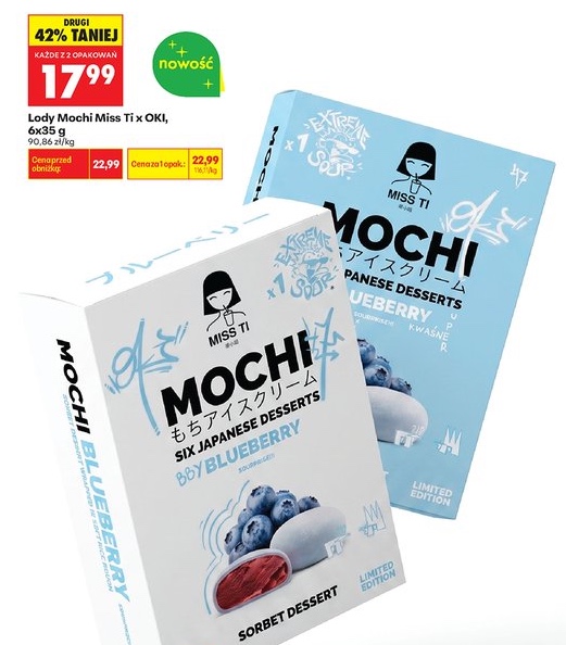 Deser lodowy Mochi Ptasia Mleczko