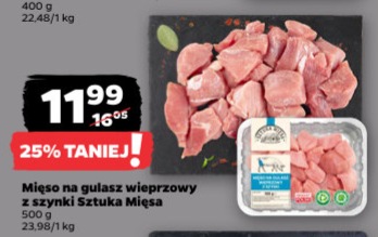 mięso na gulasz wieprzowy z szynki
