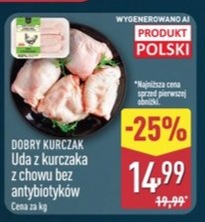 Uda z kurczaka lub podudzia z kurczaka z chowu bez antybiotyków