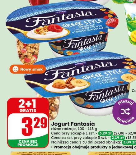 Jogurt Fantasia różne rodzaje