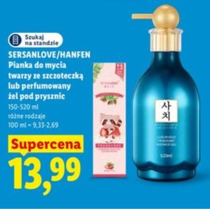 Pianka do mycia twarzy ze szczoteczką lub perfumowany żel pod prysznic