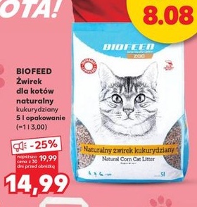 Żwirek dla kotów naturalny kukurydziany