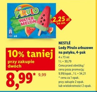 Lody arbuzowe na patyku 4-pak