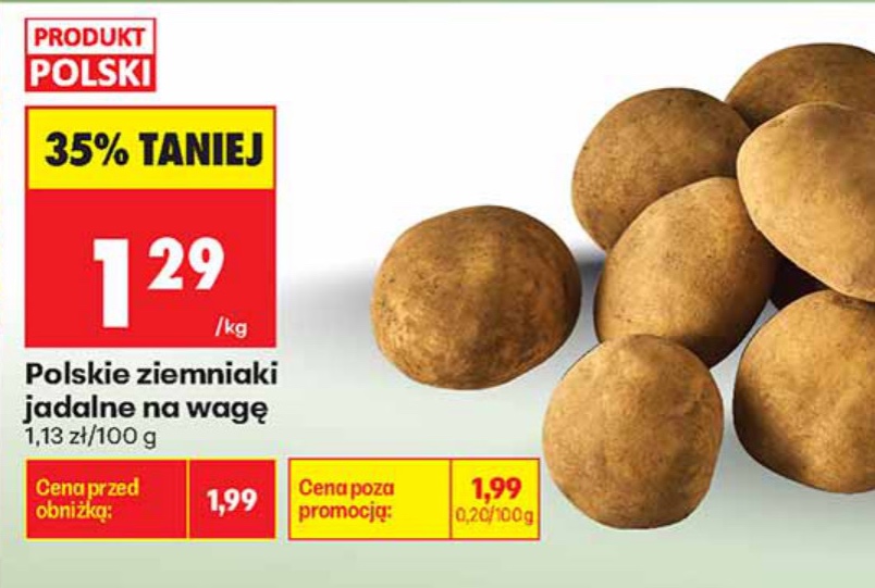 Ziemniak jadalny na wagę