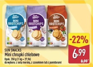 Mini chrupki chlebowe