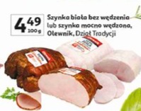 Szynka biała bez wędzenia lub szynka mocno wędzona