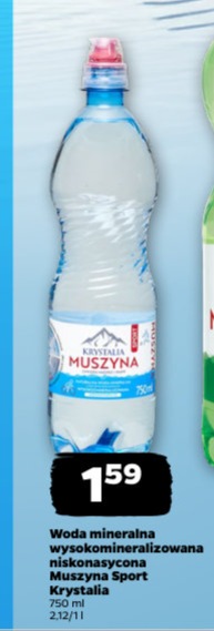 Woda mineralna wysokozmineralizowana niskonasycona