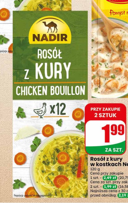 Rosół z kury w kostkach