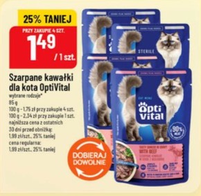 szarpane kawałki dla kota