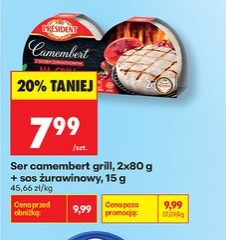 ser camembert grill z sosem żurawinowym