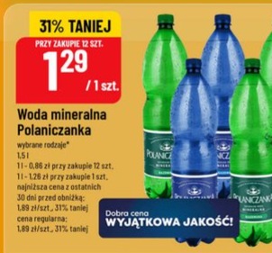 Woda mineralna Polaniczanka