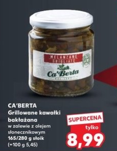 Grillowane kawałki bakłażana