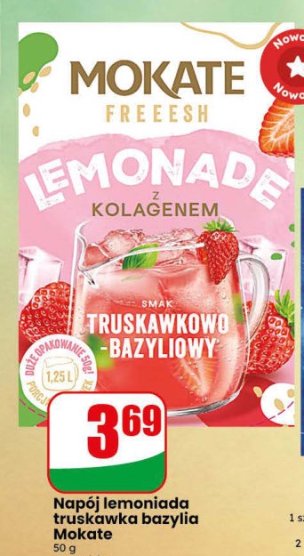 Napój lemoniada truskawka bazylia