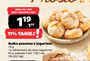 bułka pszenna z jogurtem