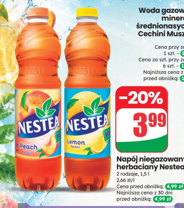 napój niegazowany herbaciany