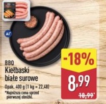 Kiełbaski białe surowe