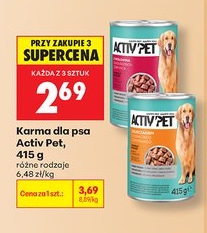 karma dla psa activ pet