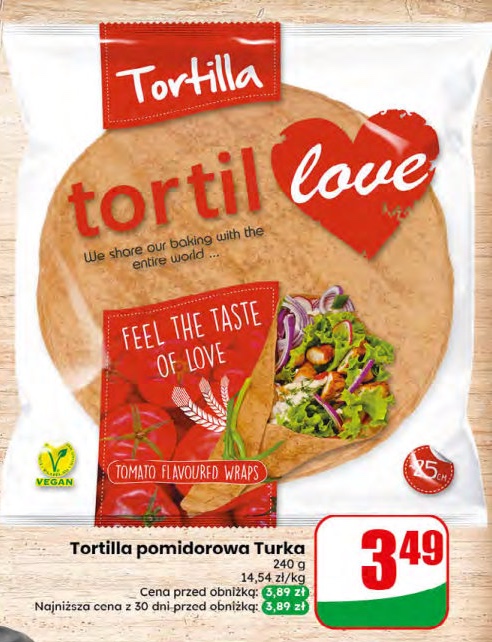 Tortilla pomidorowa