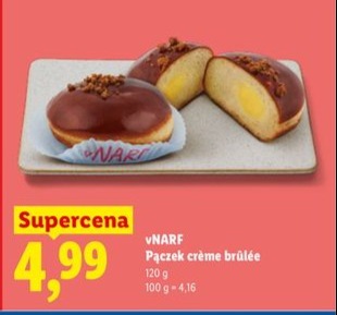 Pączek crème brûlée