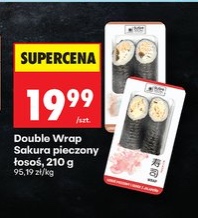 double wrap pieczony łosoś
